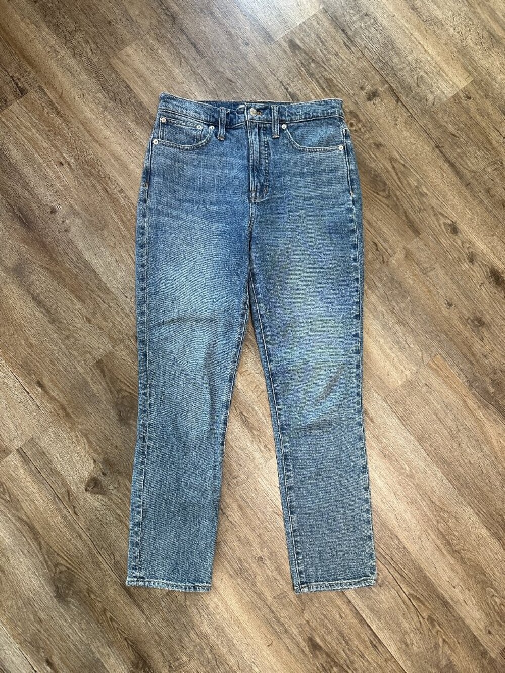 Madewell The Perfect Vintage Jeans Size 27 High Rise Medium Wash Straight Leg